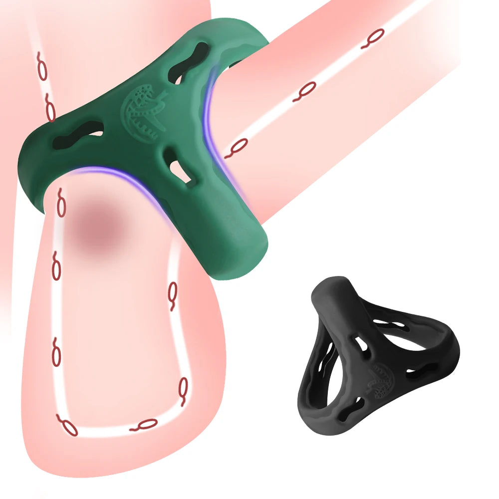 Reusable Silicone Penis Cock Ring Adult Sex Toys For Men Delay Ejaculation Scrotum Semen Lock Rings Extender Lasting sexshop 18