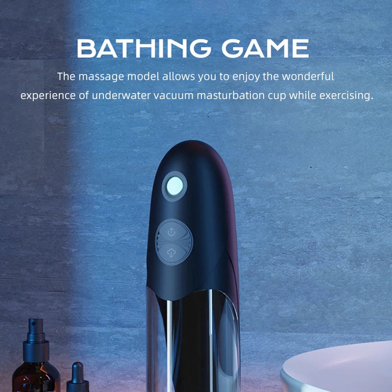 Penis Pump Penile Thicken Water Bath Penis Exerciser Sex Toys for Man Electric Sextoys Dick Massage Product Cock Stretch Toy