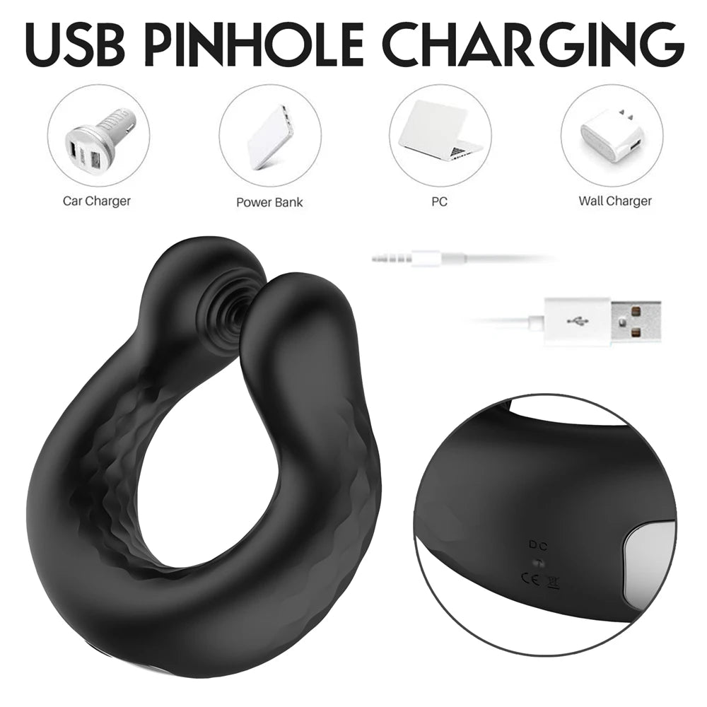 Wireless Remote Control Cock Ring Vibrator 10 Speeds Penis Rings Vibrator for Men Penis Massager Adult Sex Toys Male Masturbator