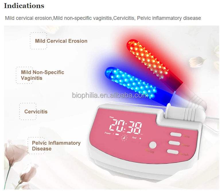 2021 Gynecological diseases treatment female private care vaginitis/cervical erosion led red light therapy