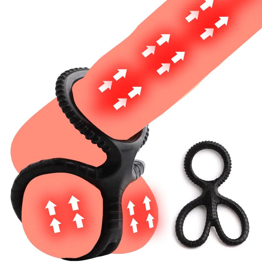 Reusable Silicone Penis Cock Ring Adult Sex Toys For Men Delay Ejaculation Scrotum Semen Lock Rings Extender Lasting sexshop 18