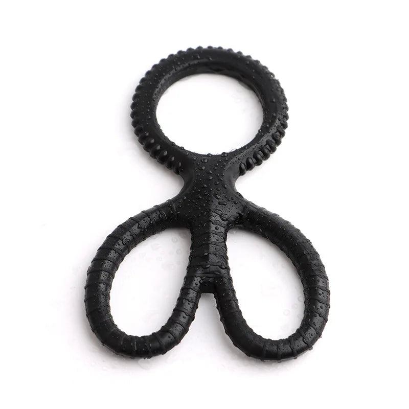 Reusable Silicone Penis Cock Ring Adult Sex Toys For Men Delay Ejaculation Scrotum Semen Lock Rings Extender Lasting sexshop 18