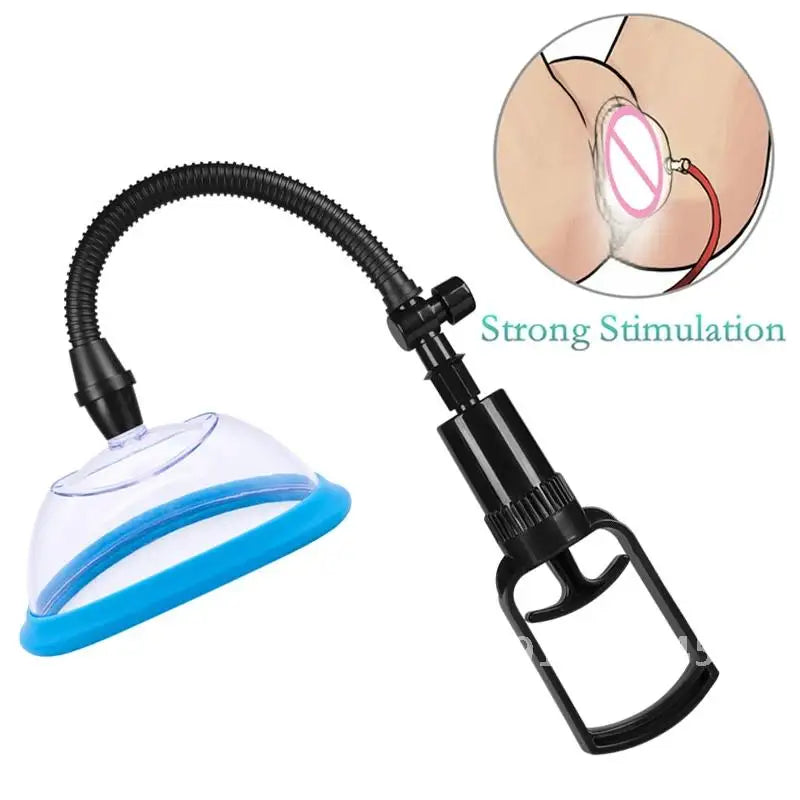 Breast Pussy Pump Enlargement Nipple Clamps Vagina Sucker Vacuum Suction Cup BDSM Clitoris Bondage Clip Simulator Sex Toys Women